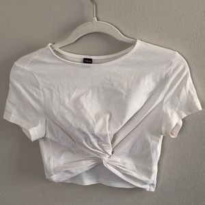 White tie crop top